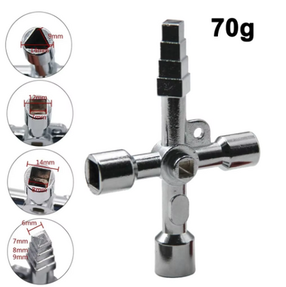 Lot de 2 Clés croix multifonctionnel pour coffret de commande